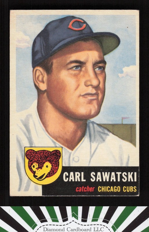 1953 Topps #202 Carl Sawatski EX i, front