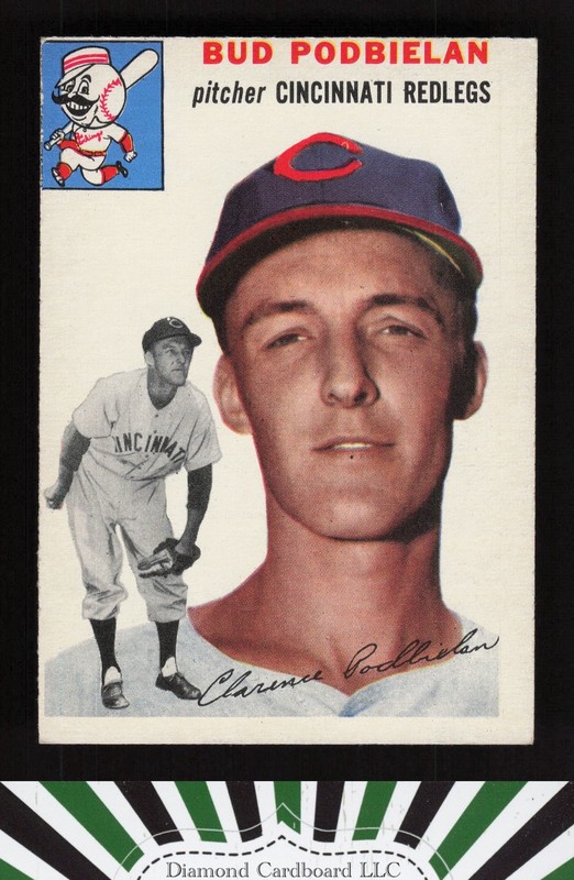 1954 Topps #69 Bud Podbielan VGEX (MC) m, front