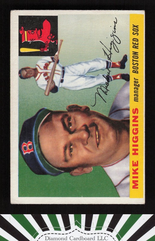 1955 Topps #150 Mike Higgins VG c, front
