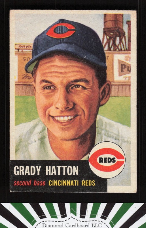 1953 Topps #45 Grady Hatton VGEX+ e, front