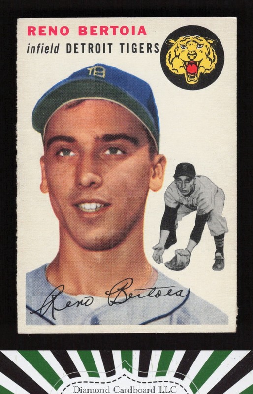 1954 Topps #131 Reno Bertoia EXMT [CENTERED] n, front