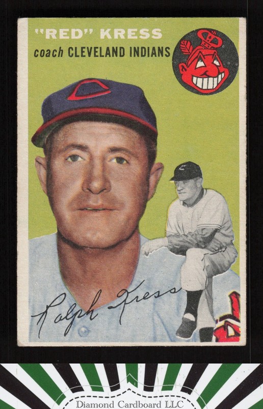 1954 Topps #160 Red Kress VGEX f, front