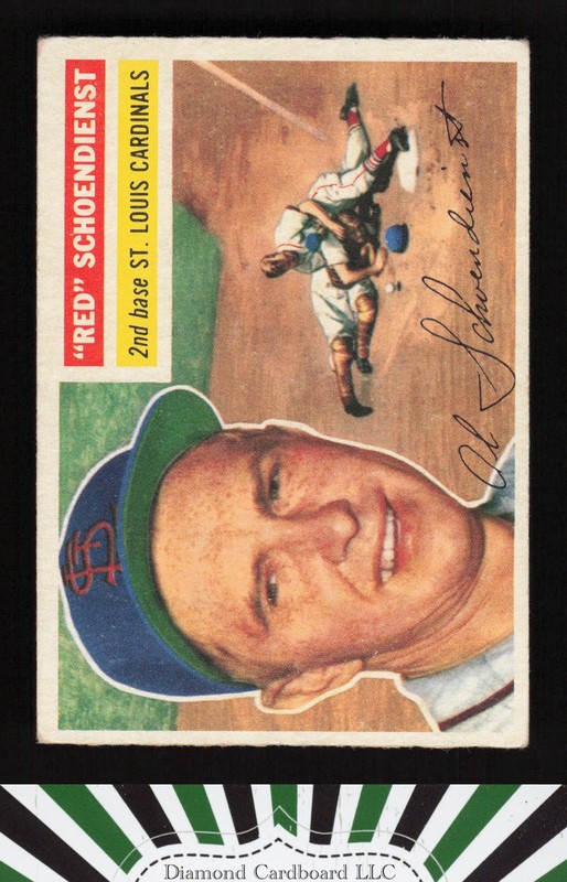 1956 Topps #165 Red Schoendienst VGEX e, front