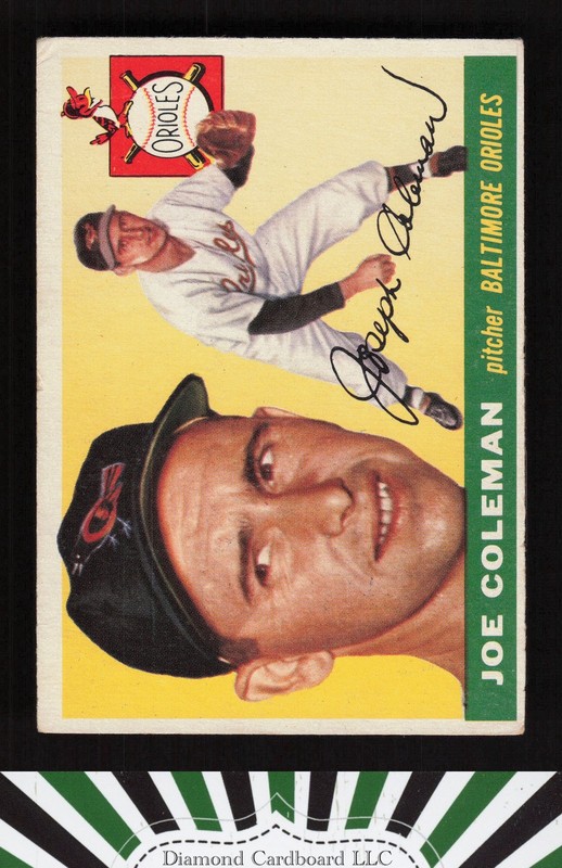1955 Topps #162 Joe Coleman VG i, front