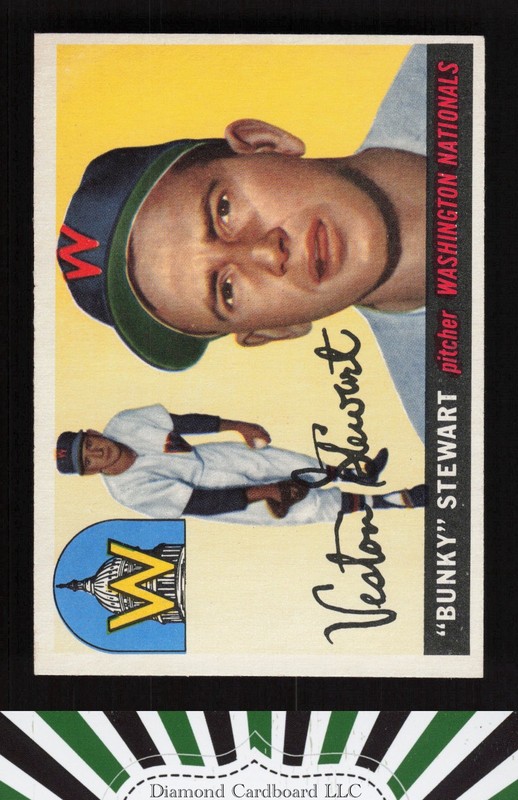 1955 Topps #136 Bunky Stewart EXMT i, front