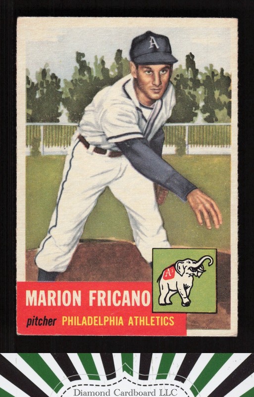 1953 Topps #199 Marion Fricano VGEX+ d, front