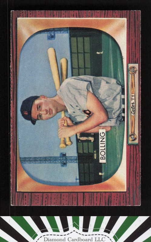 1955 Bowman #204 Frank Bolling EX+, front