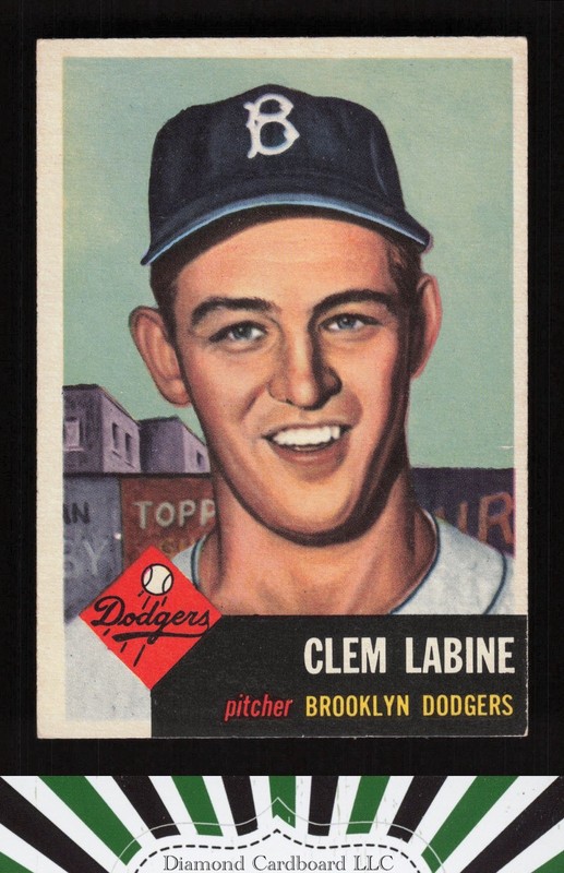 1953 Topps #14 Clem Labine EX i, front