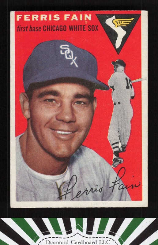 1954 Topps #27 Ferris Fain VGEX+ a, front