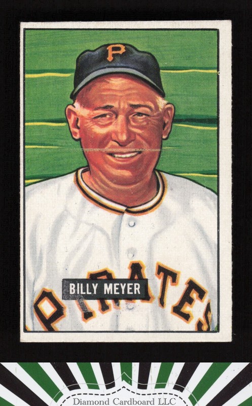 1951 Bowman #272 Billy Meyer VGEX+, front