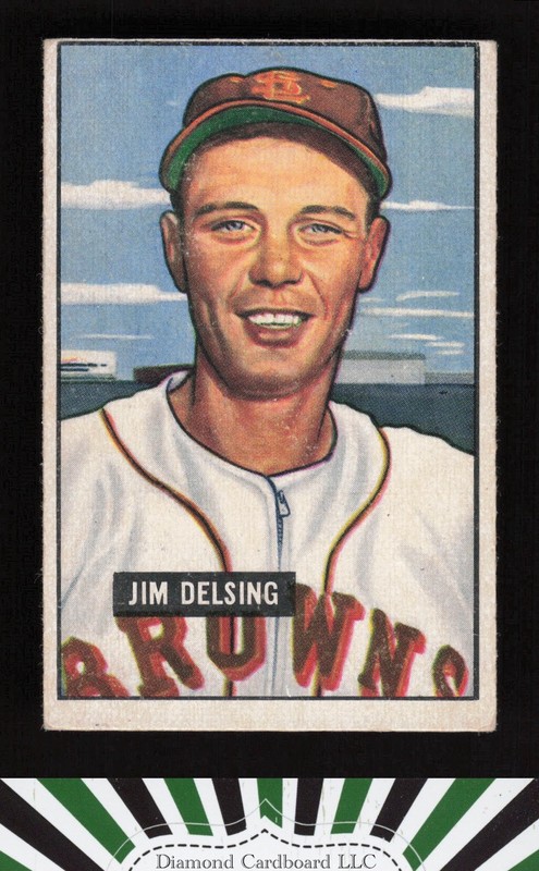 1951 Bowman #279 Jim Delsing VG, front