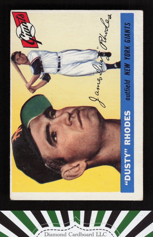 1955 Topps #1 Dusty Rhodes VG g, front