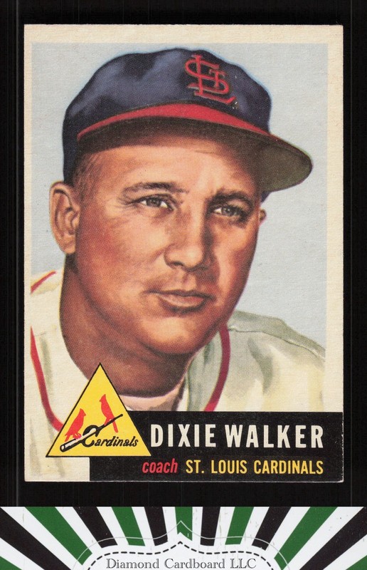 1953 Topps #190 Dixie Walker EXMT i, front