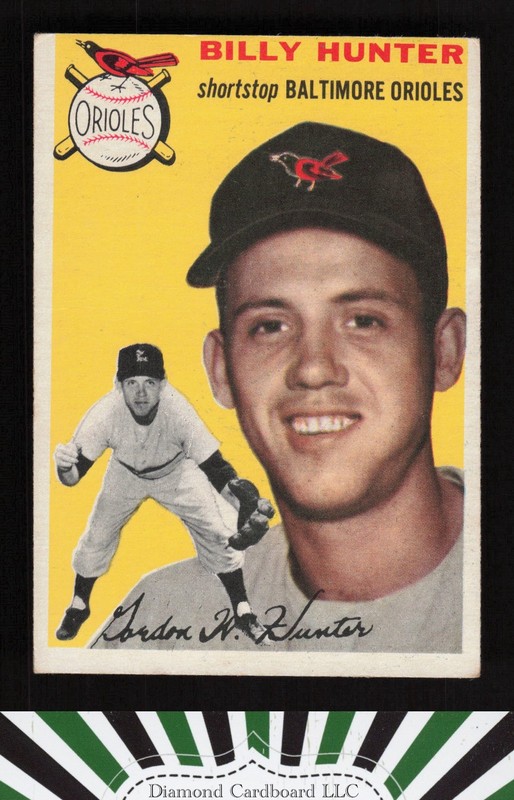 1954 Topps #48 Billy Hunter VG c, front
