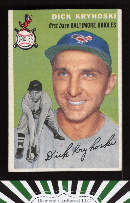1954 Topps #150 Dick Kryhoski VGEX+ m, front
