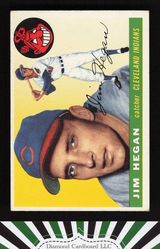 1955 Topps #7 Jim Hegan GD+ s, front