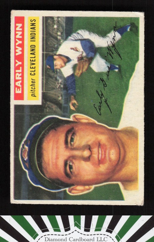 1956 Topps #187 Early Wynn VG+ h, front