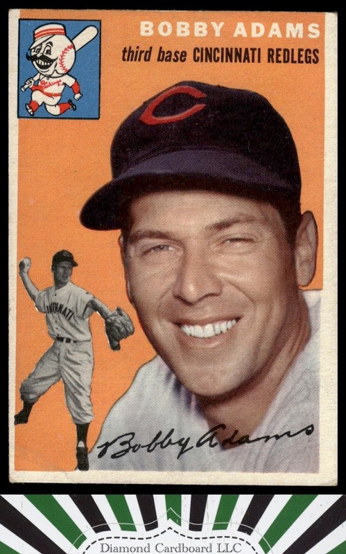 1954 Topps #123 Bobby Adams VG i, front