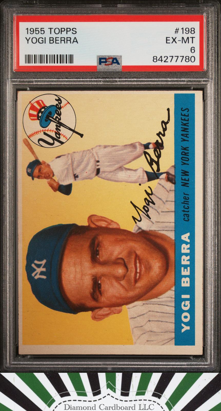 1955 Topps #198 Yogi Berra PSA 6, front
