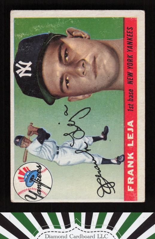 1955 Topps #99 Frank Leja GD+ d, front