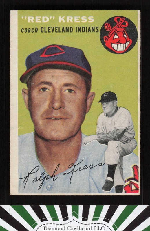 1954 Topps #160 Red Kress VG e, front