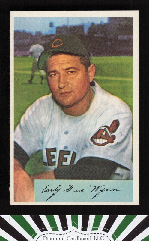1954 Bowman #164 Early Wynn EX+ c, front