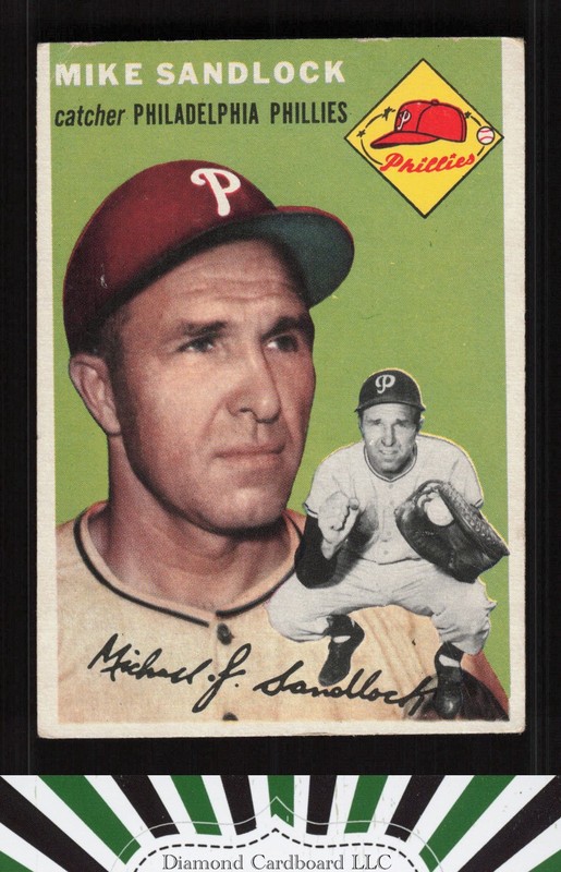 1954 Topps #104 Mike Sandlock VG k, front