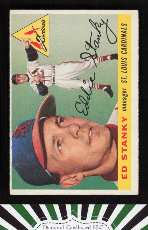 1955 Topps #191 Eddie Stanky EX j, front