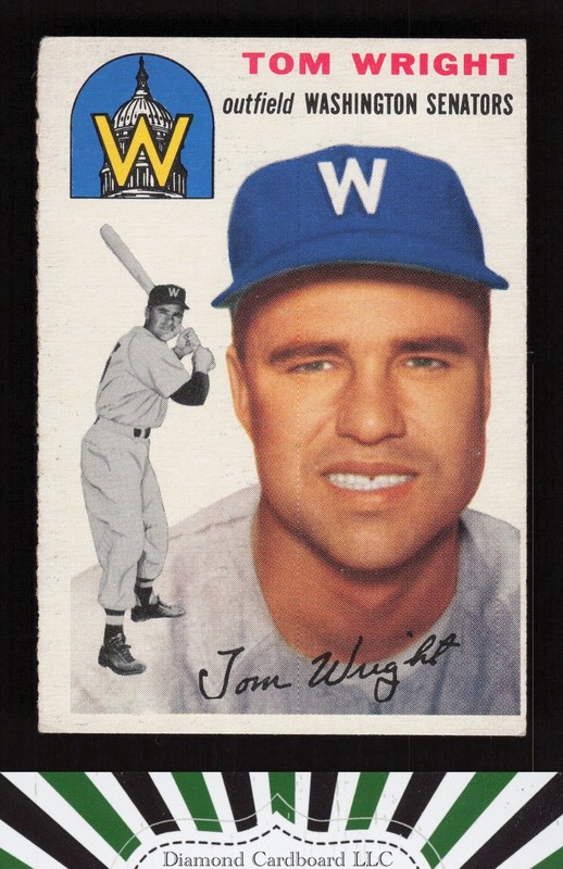 1954 Topps #140 Tom Wright VGEX j, front