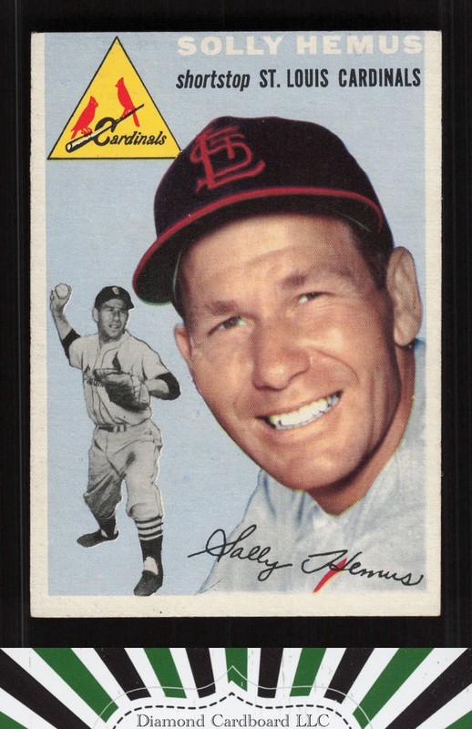 1954 Topps #117 Solly Hemus EXMT j, front