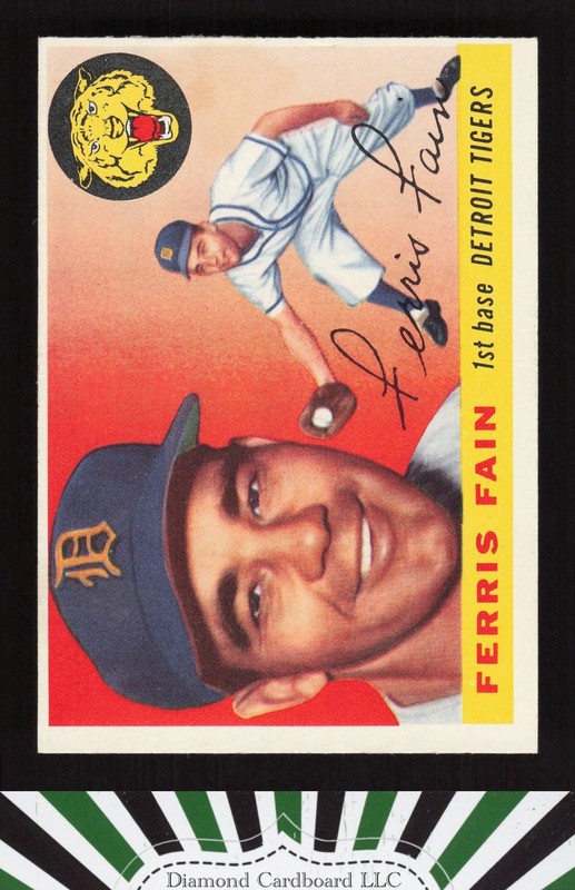 1955 Topps #11 Ferris Fain EX (ST) s, front
