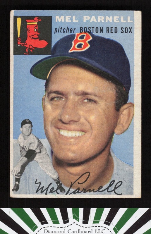 1954 Topps #40 Mel Parnell GD n, front