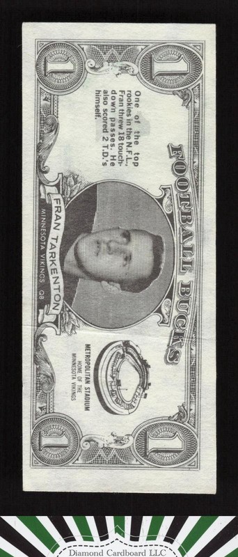 Topps Bucks #33 Fran Tarkenton, front