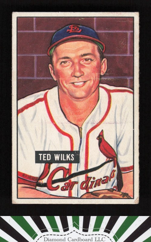 1951 Bowman #193 Ted Wilks VG [CENTERED], front