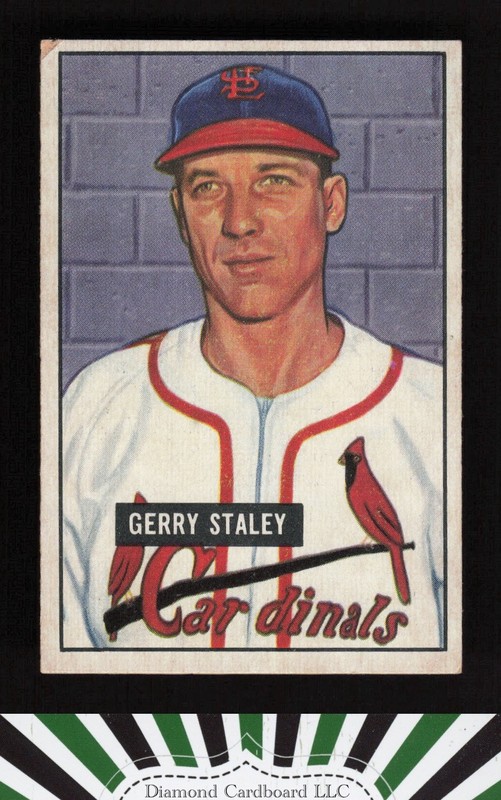 1951 Bowman #121 Gerry Staley VG, front