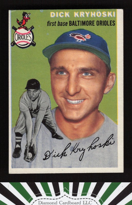 1954 Topps #150 Dick Kryhoski VGEX g, front