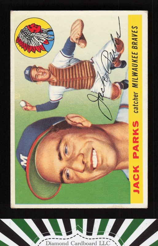 1955 Topps #23 Jack Parks VGEX+ o, front