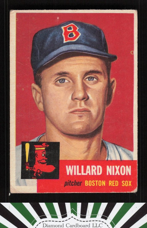 1953 Topps #30 Willard Nixon GD c, front