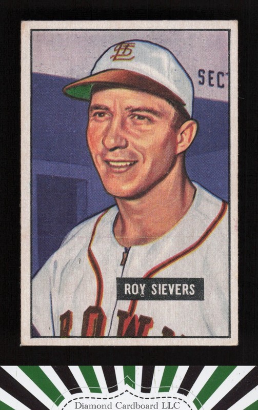 1951 Bowman #67 Roy Sievers VGEX, front