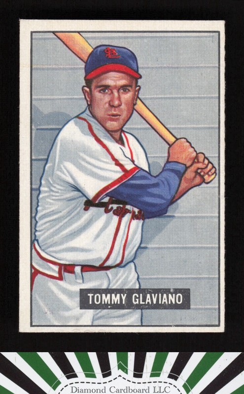 1951 Bowman #301 Tommy Glaviano EX+, front