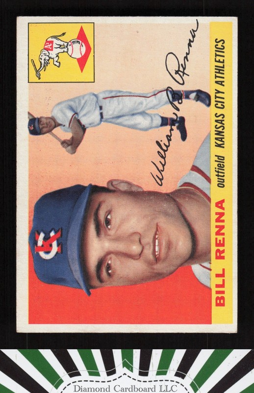 1955 Topps #121 Bill Renna VGEX+ i, front