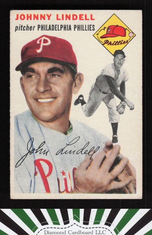 1954 Topps #51 Johnny Lindell VGEX f, front