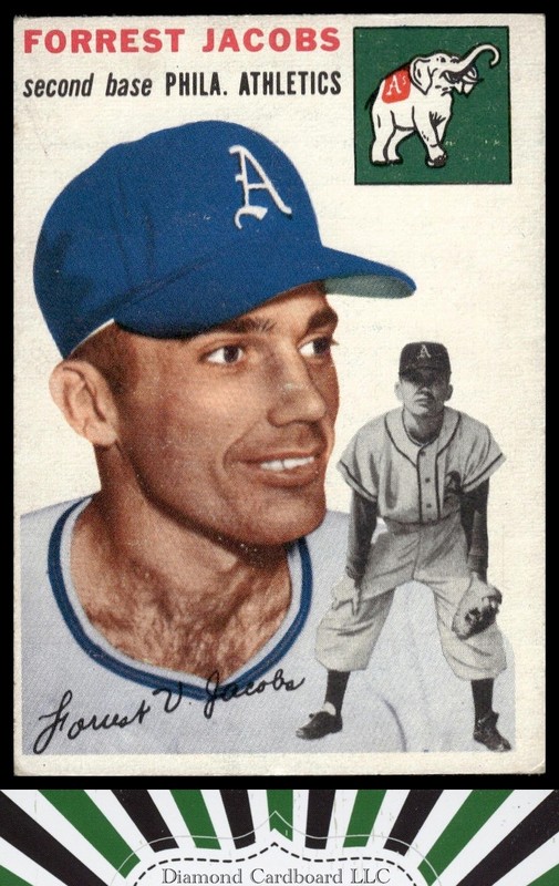 1954 Topps #129 Forrest Jacobs VGEX k, front
