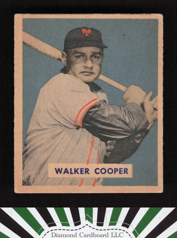 1949 Bowman #117 Walker Cooper VGEX a, front