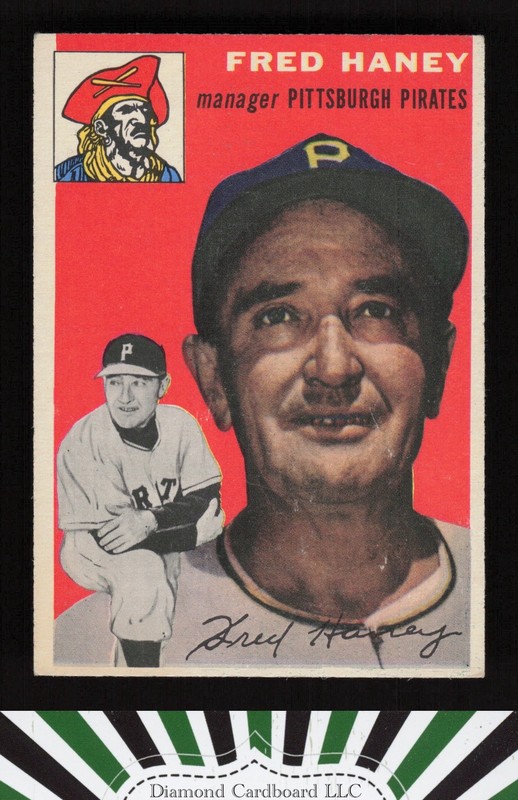 1954 Topps #75 Fred Haney VGEX f, front
