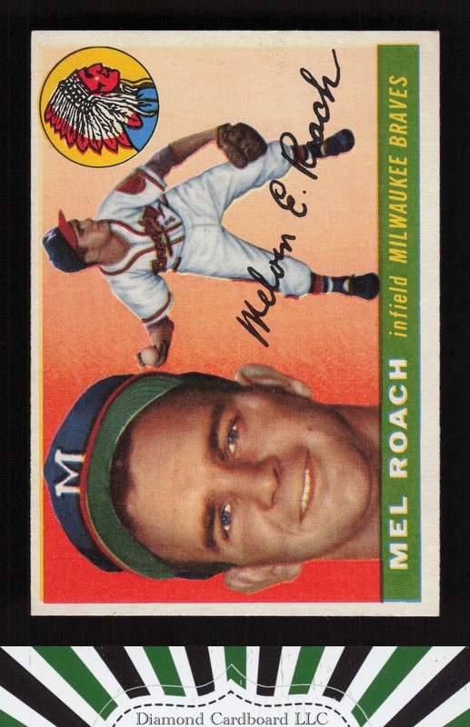 1955 Topps #117 Mel Roach EXMT+ g, front