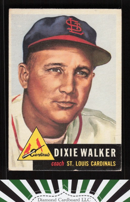 1953 Topps #190 Dixie Walker VG g, front