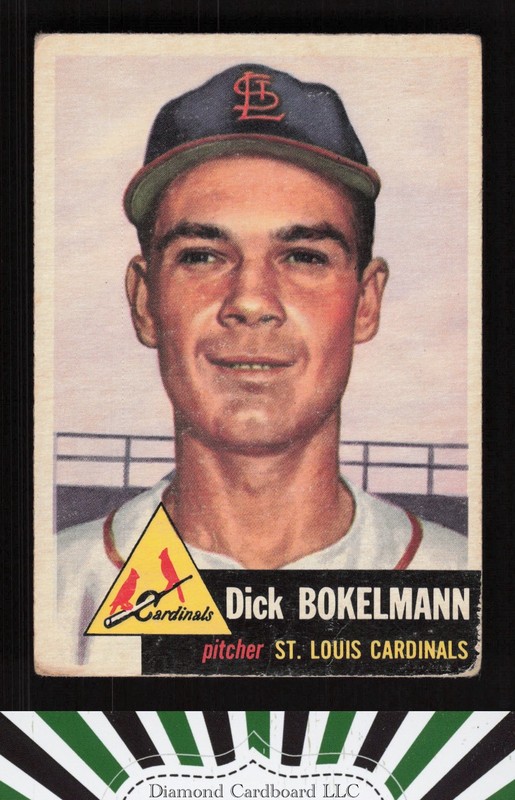 1953 Topps #204 Dick Bokelmann GD c, front