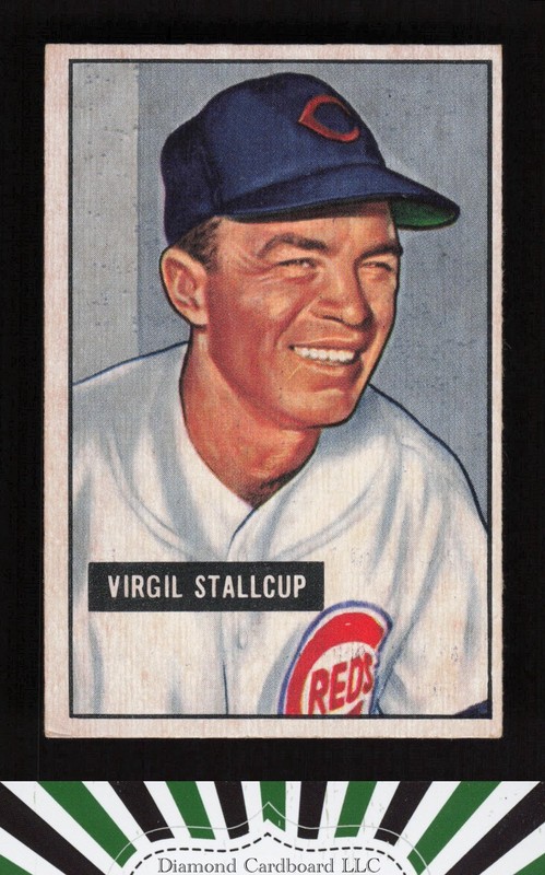 1951 Bowman #108 Virgil Stallcup VGEX, front