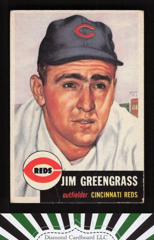 1953 Topps #209 Jim Greengrass VG g, front